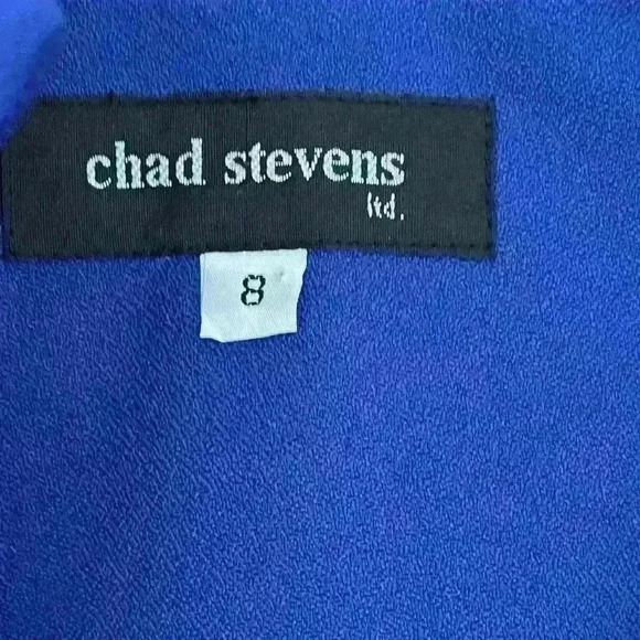 Chad Stevens Blazer Jacket and Skirt 2 Piece| Royal Blue | Size 8 - Picture 5 of 7